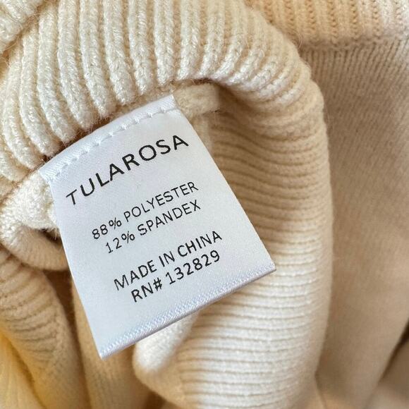 TULAROSA NWT RaeLynn Sweater Puff Sleeve Ivory Size Large $148 MSRP Revolve - Picture 8 of 9